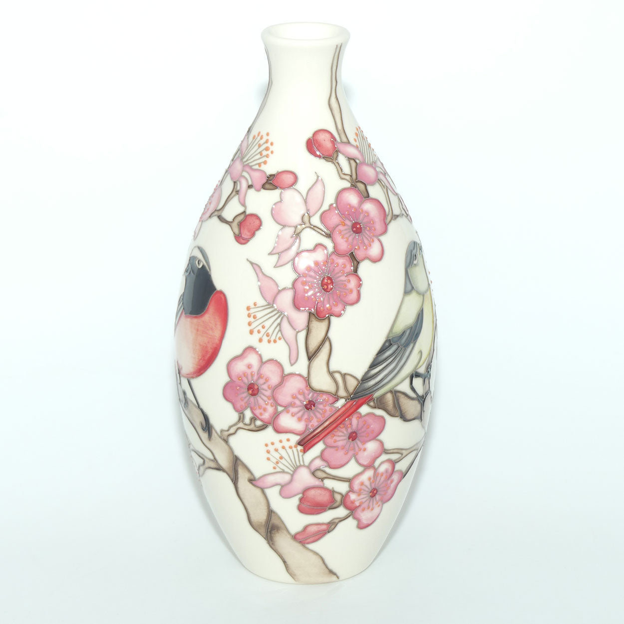 Moorcroft Redstarts 9/9 vase | NE #9