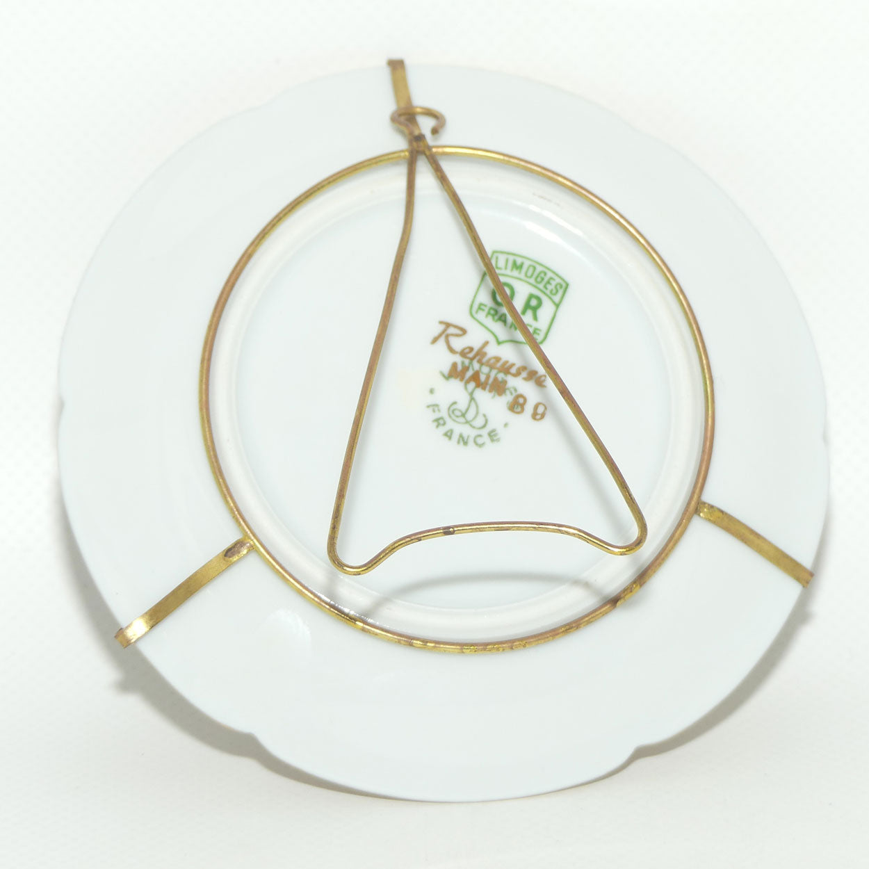 Limoges France Blue Boy Gainsborough plate | Coloured Scene | 11.5cm wide