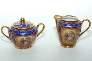 Grizelle West Germany Rembrandt Ware 16 piece coffee set | Heavily Gilt and signed Fragonard