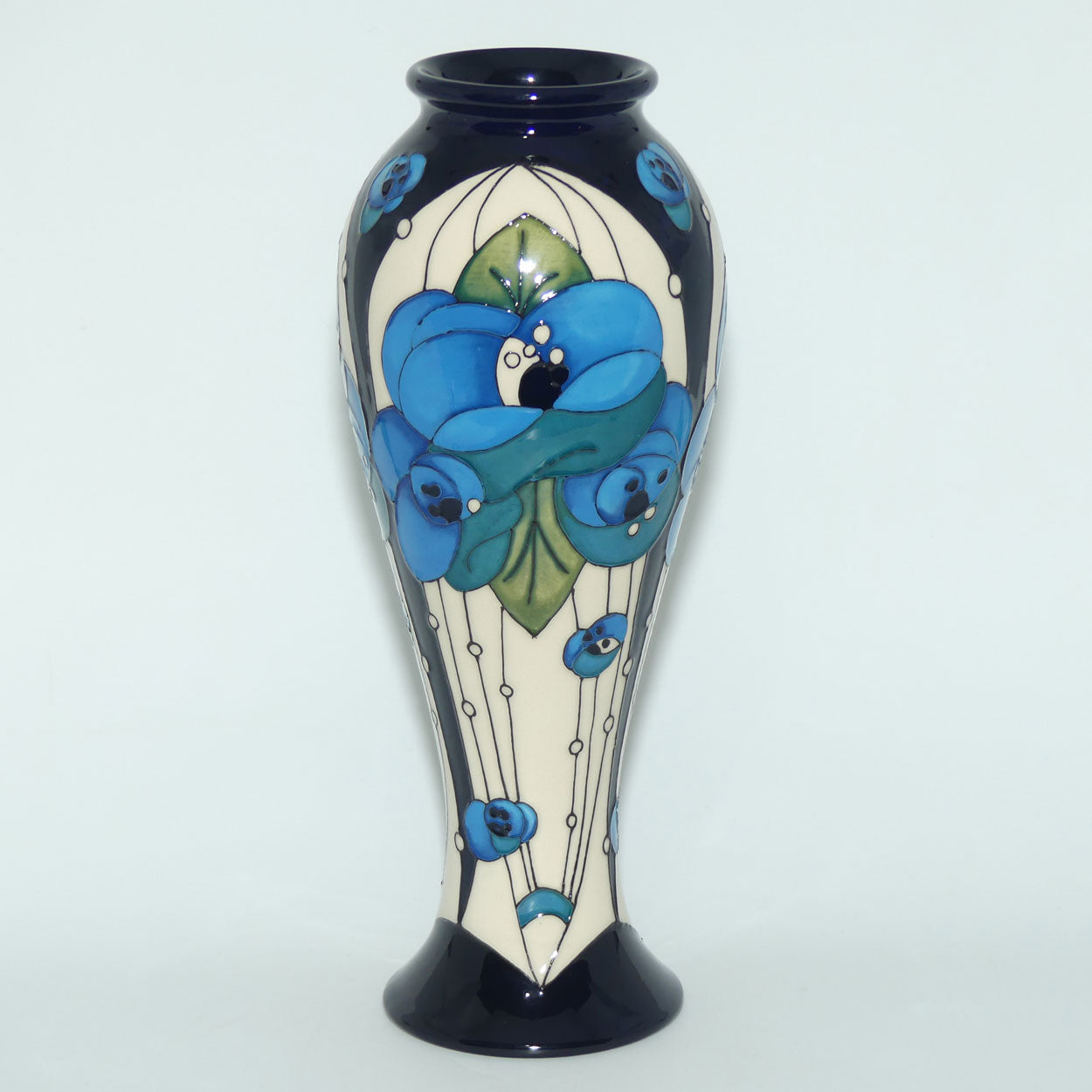 Moorcroft Rennie Rose | Blue 75/10 vase