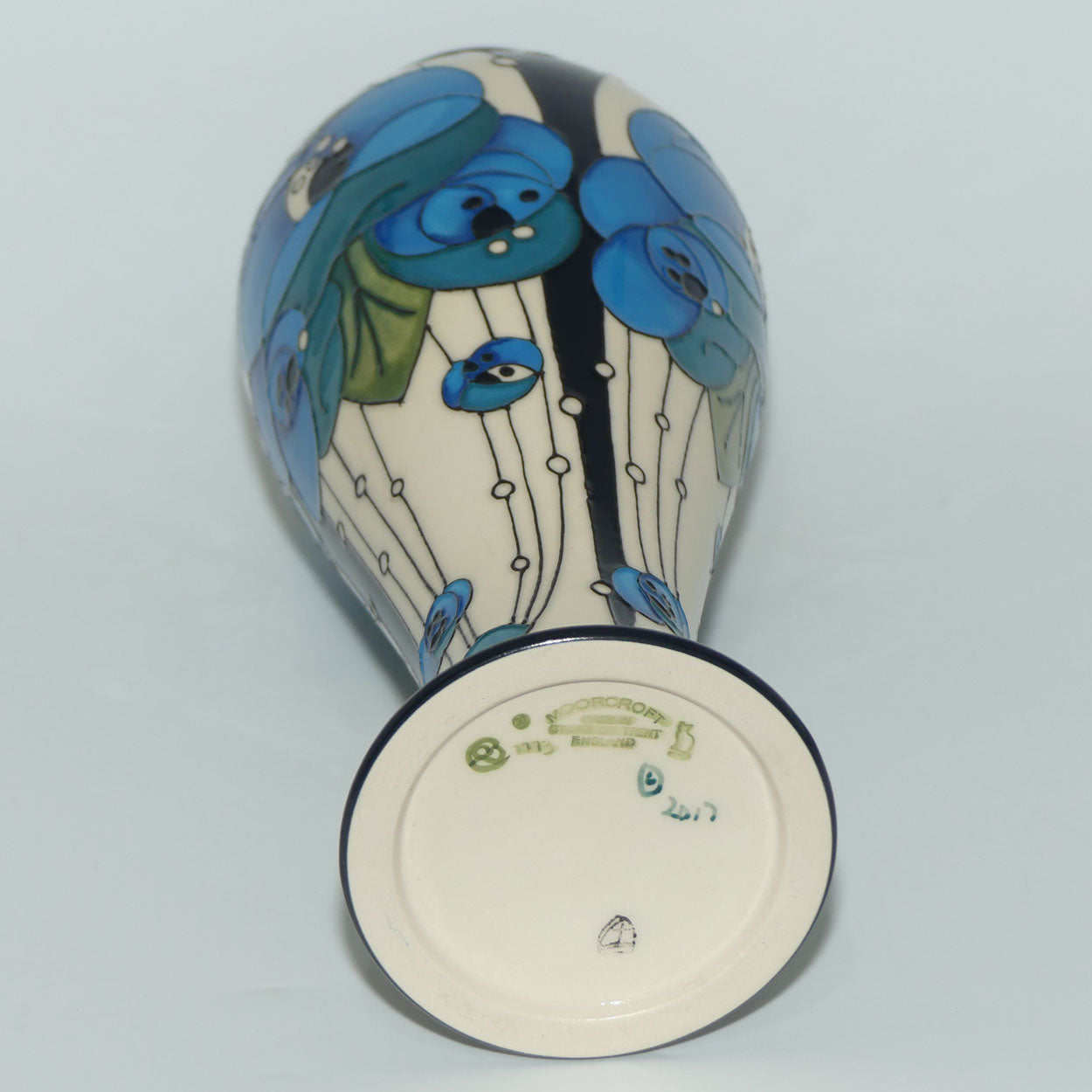 Moorcroft Rennie Rose | Blue 75/10 vase