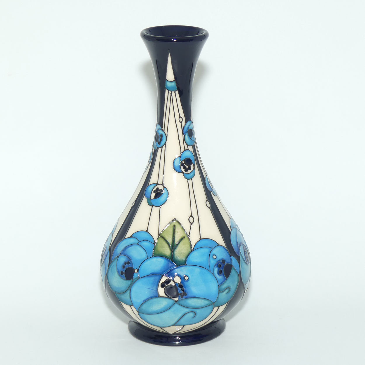 Moorcroft Rennie Rose Blue 80/9 vase