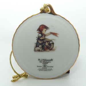 Reutter Porzellan MI Hummel Christmas Tree ornament | Auf Weiderseh'n | Farewell | boxed