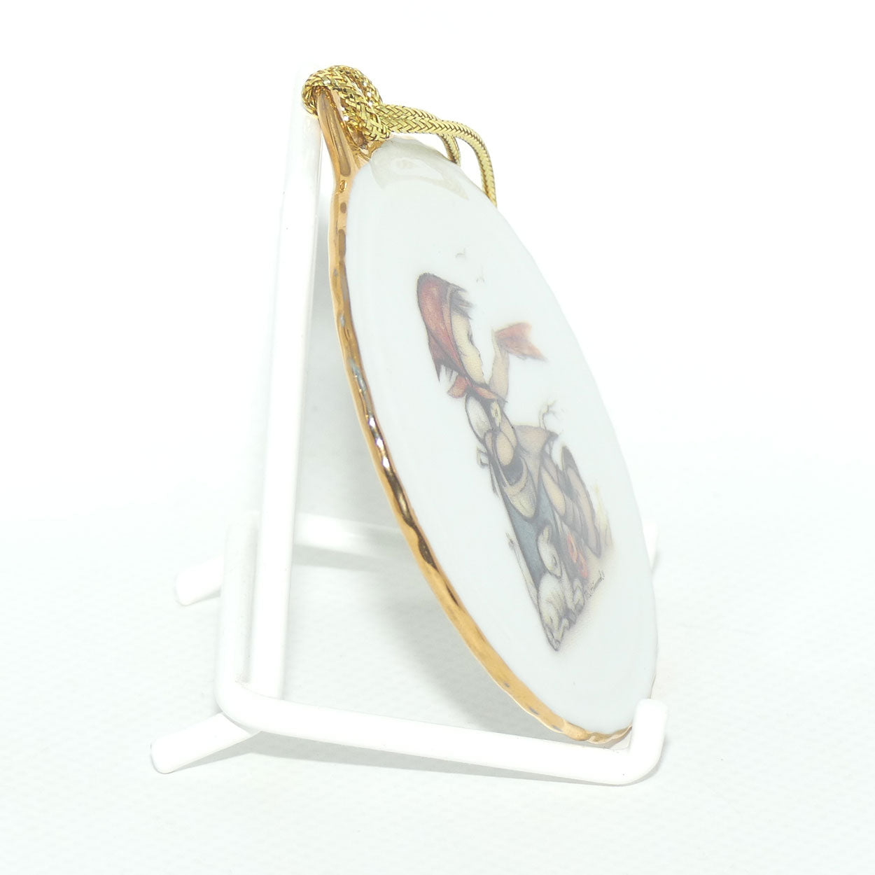 Reutter Porzellan MI Hummel Christmas Tree ornament | Auf Weiderseh'n | Farewell | boxed | #1