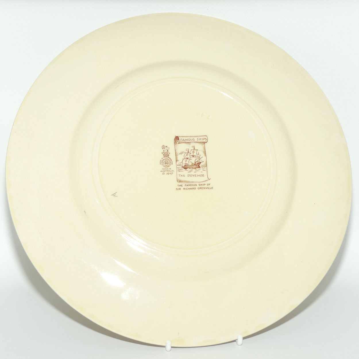 Royal Doulton Famous Ships The Revenge rack plate D5957