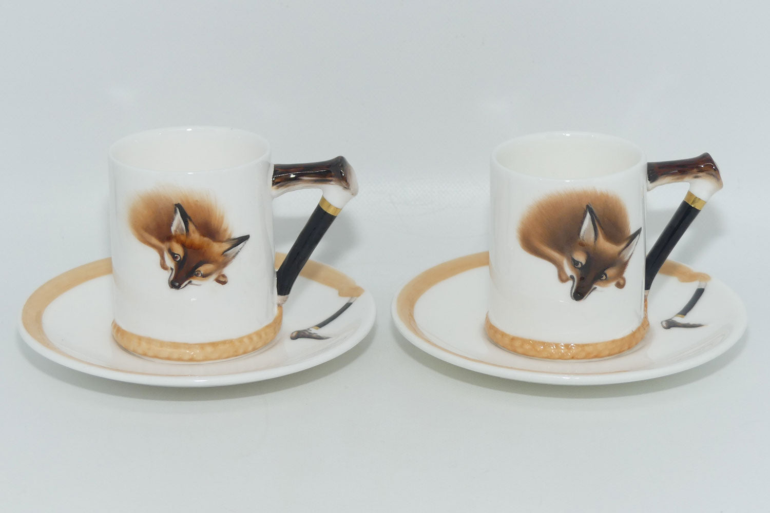 Royal Doulton Reynard the Fox set of 6 coffee demi tasses H4927 
