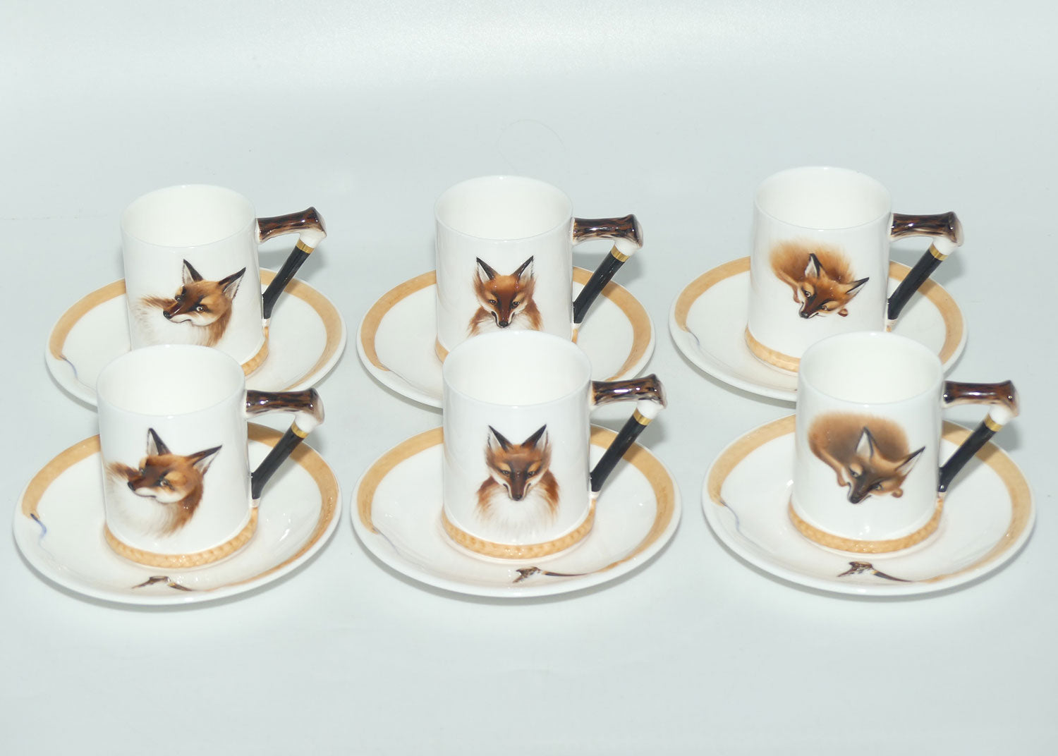 Royal Doulton Reynard the Fox set of 6 coffee demi tasses H4927 | #2