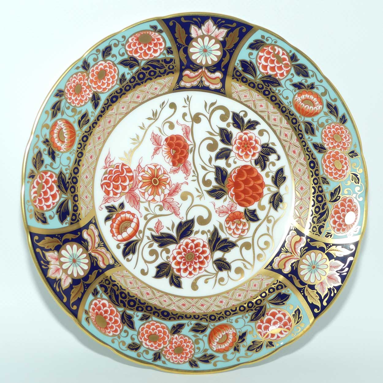 Royal Crown Derby Riverside Park pattern plate | 21.5cms | boxed