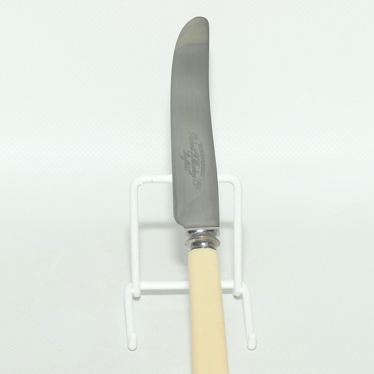 Set of 6 Robert F Mosley Rusnorstain Sheffield Stainless | Faux Bone Handle Knives | 20.8cm | boxed