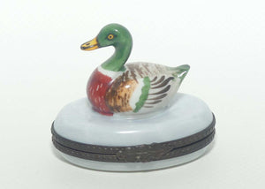 Rochard Hand Painted Limoges France Duck trinket box