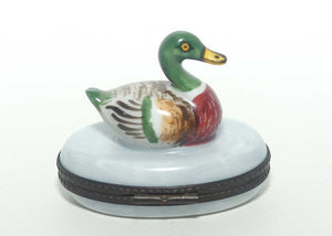 Rochard Hand Painted Limoges France Duck trinket box