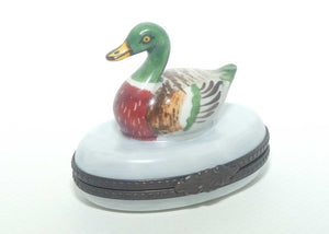 Rochard Hand Painted Limoges France Duck trinket box