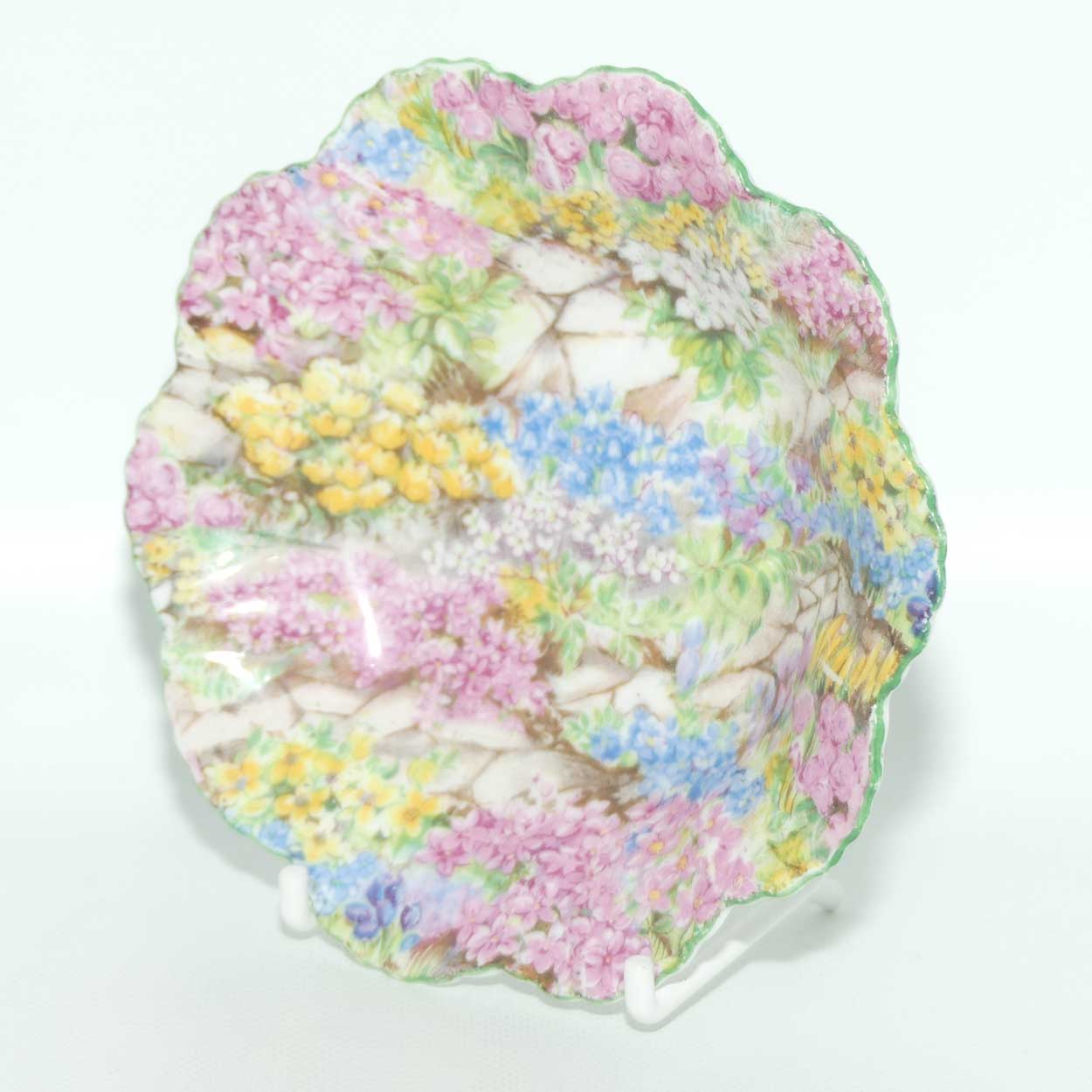 Shelley Dainty shape Rock Garden pin dish