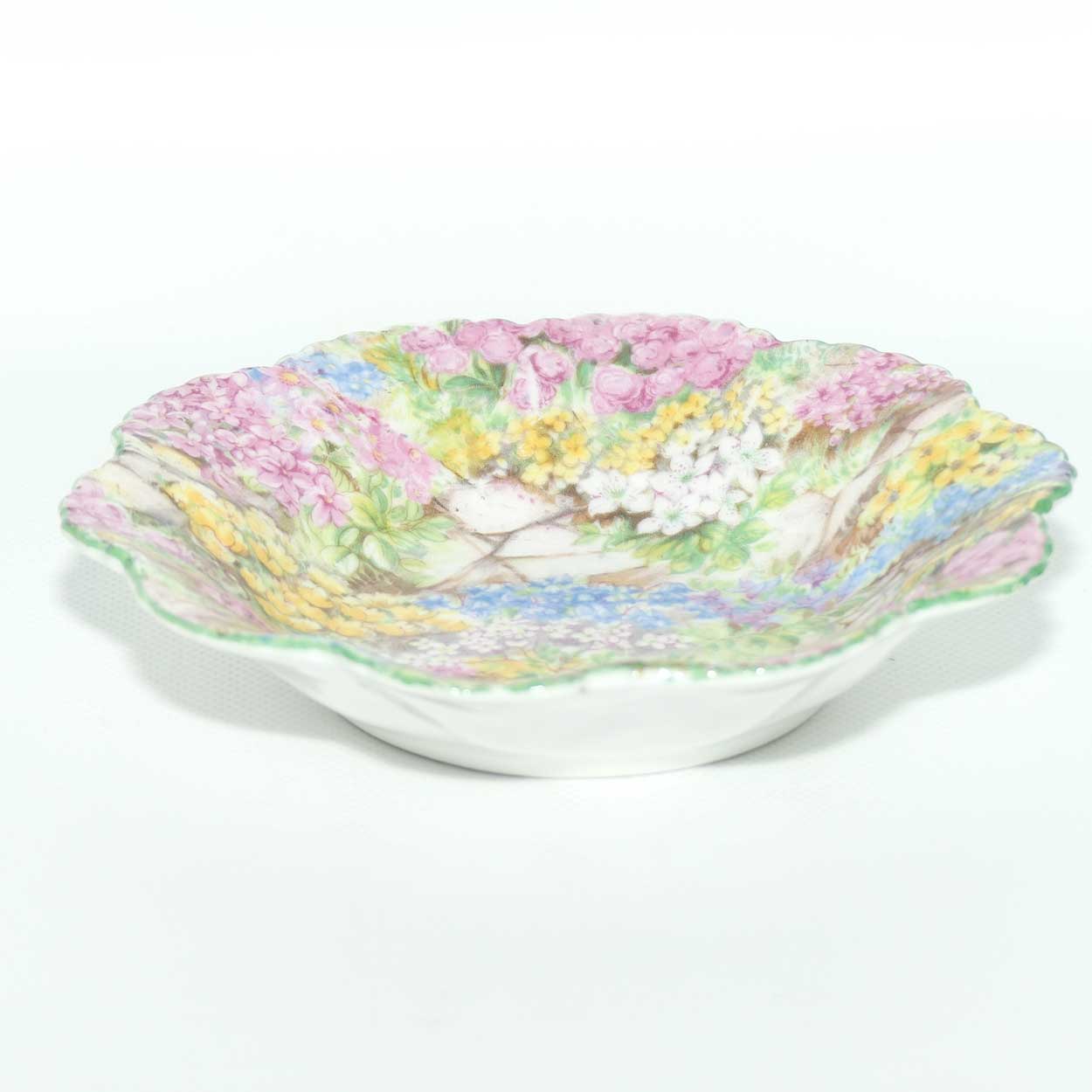 Shelley Dainty shape Rock Garden pin dish
