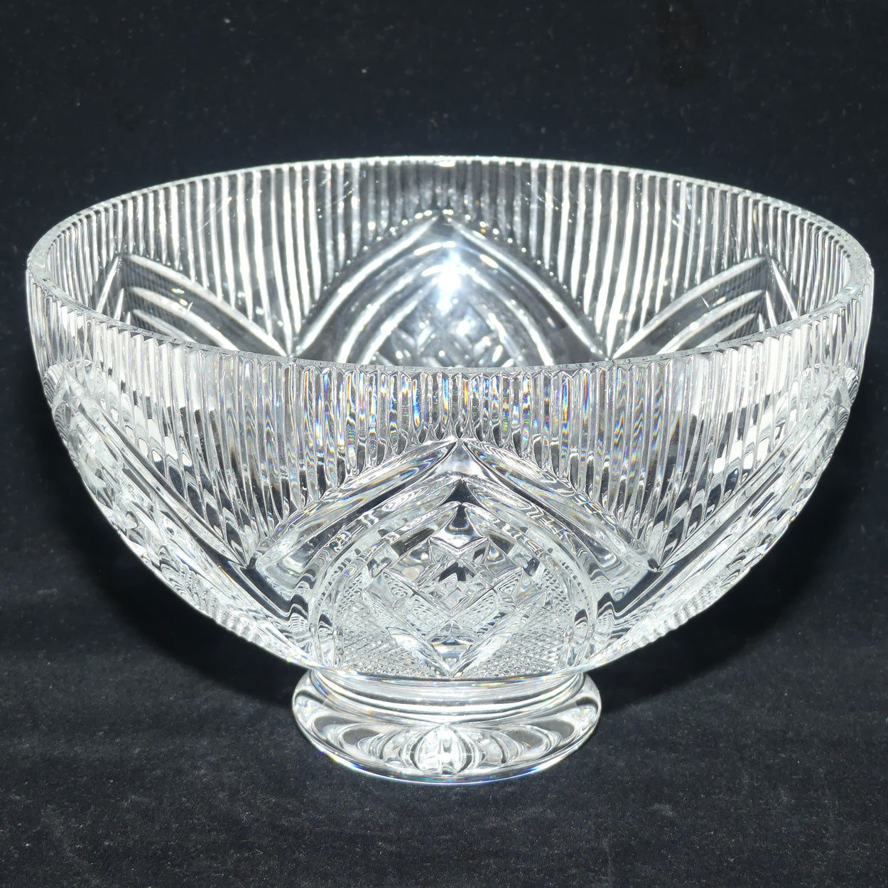 Waterford Crystal Ireland Rock of Cashel footed bowl