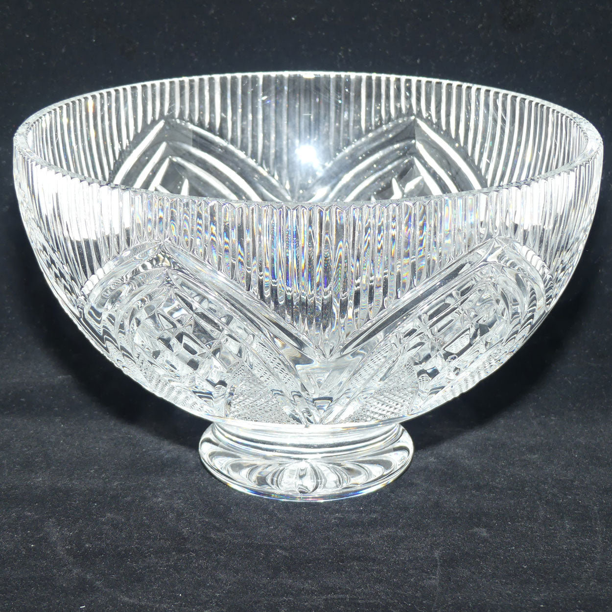 Waterford Crystal Ireland Rock of Cashel footed bowl