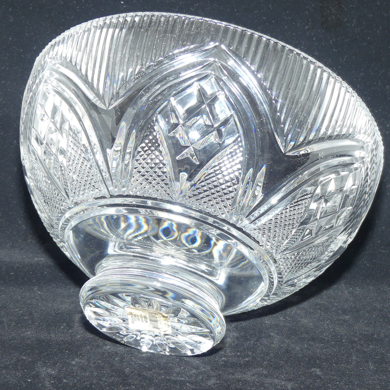 Waterford Crystal Ireland Rock of Cashel footed bowl