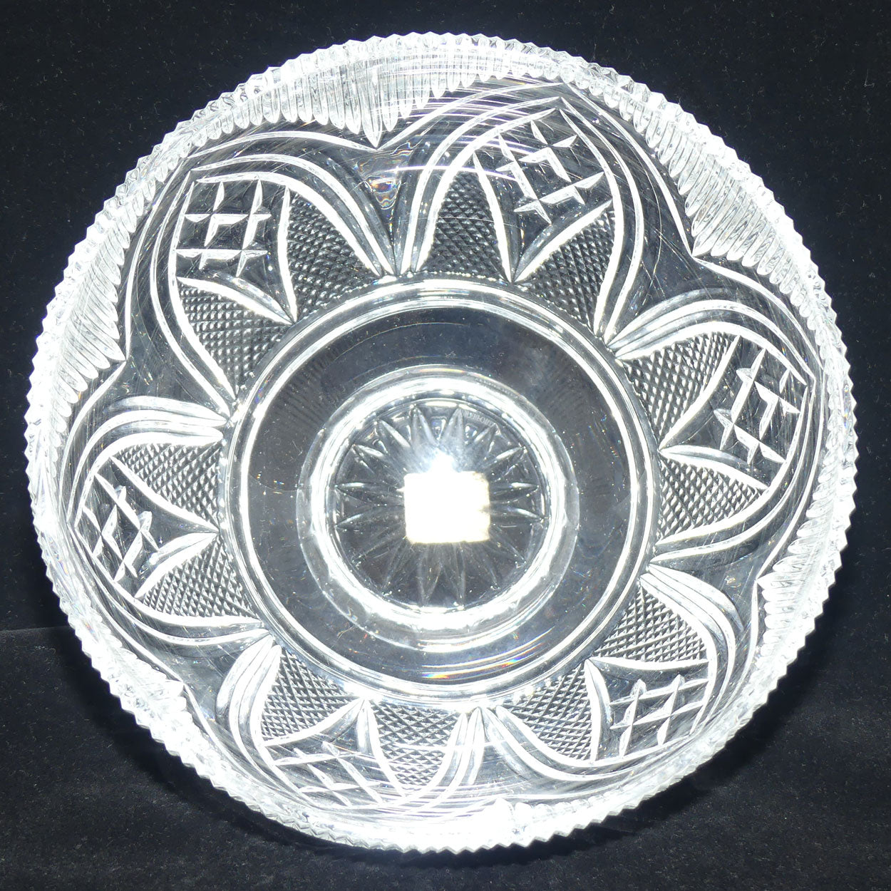 Waterford Crystal Ireland Rock of Cashel footed bowl