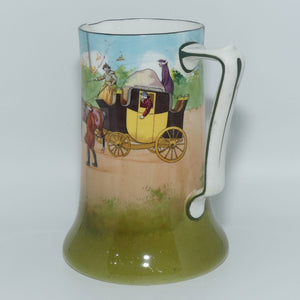 Royal Doulton Coaching Days Blue Sky Yellow Door jug E2768 | Seriesware