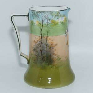 Royal Doulton Coaching Days Blue Sky Yellow Door jug E2768 | Seriesware