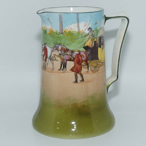 Royal Doulton Coaching Days Blue Sky Yellow Door jug E2768 | Seriesware