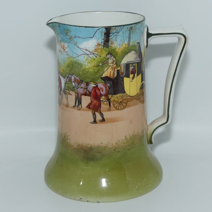 Royal Doulton Blue Sky | Coaching Days Rocket jug E2768 | some wear