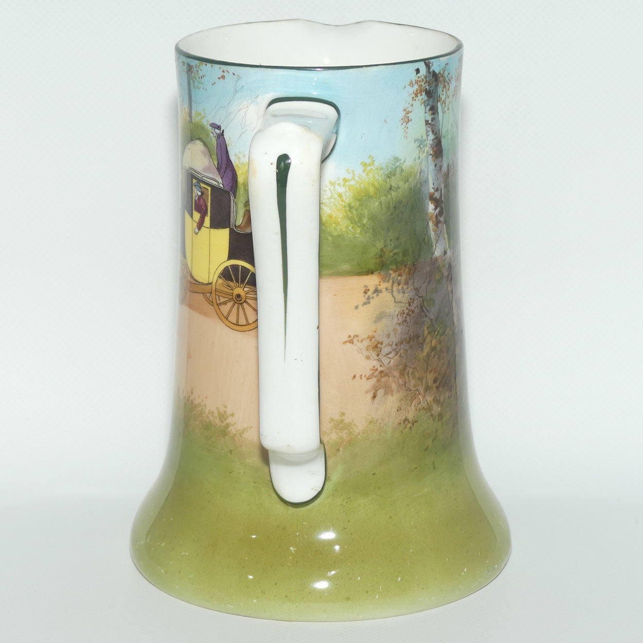 Royal Doulton Coaching Days Rocket jug E2768 | rare Blue Sky variation | some wear