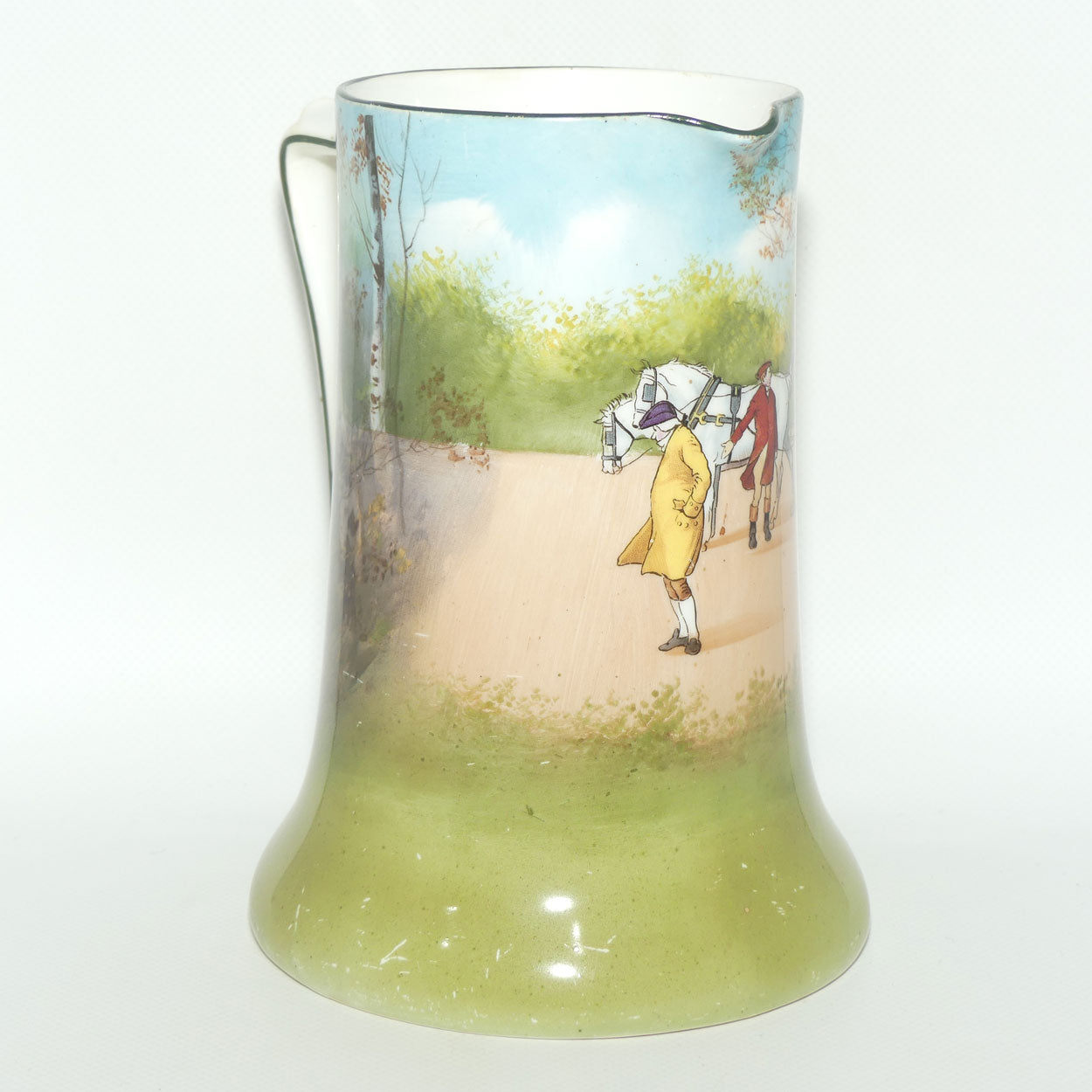 Royal Doulton Coaching Days Rocket jug E2768 | rare Blue Sky variation | some wear