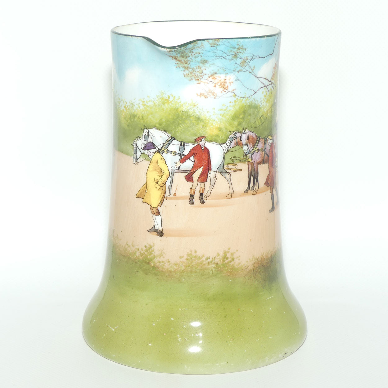 Royal Doulton Coaching Days Rocket jug E2768 | rare Blue Sky variation | some wear