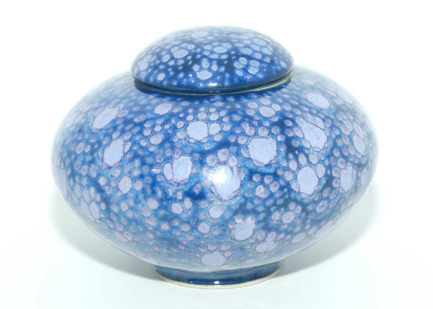 Roger Webb Australian Pottery | Blue Crystalline Glaze lidded jar