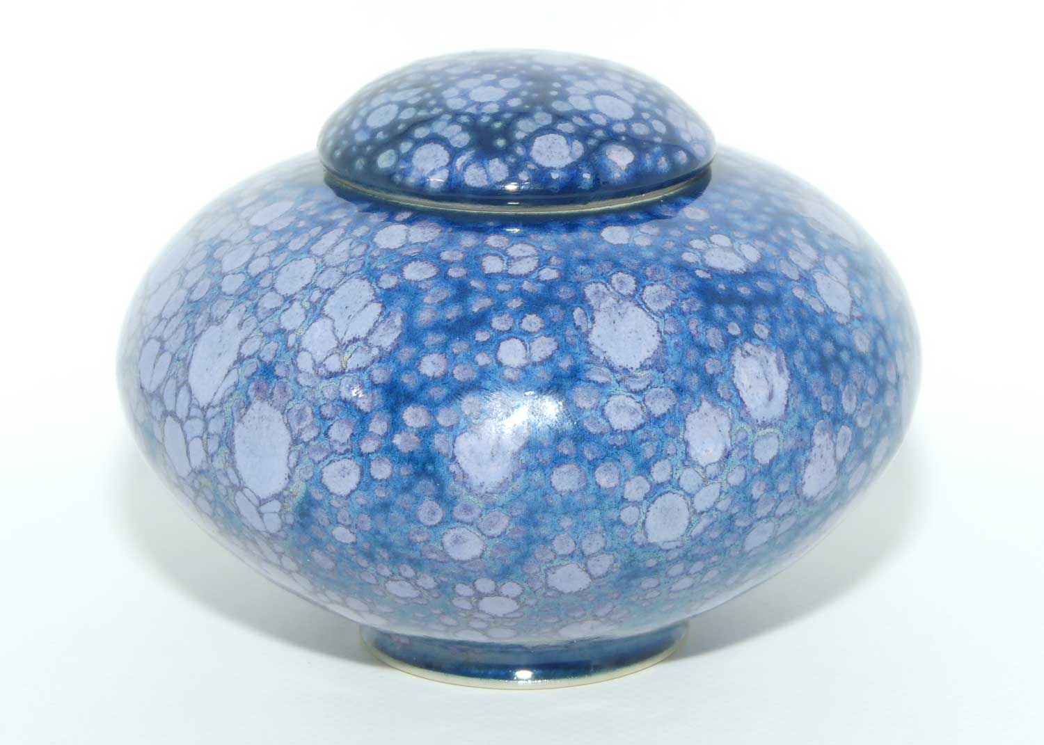 Roger Webb Australian Pottery | Blue Crystalline Glaze lidded jar