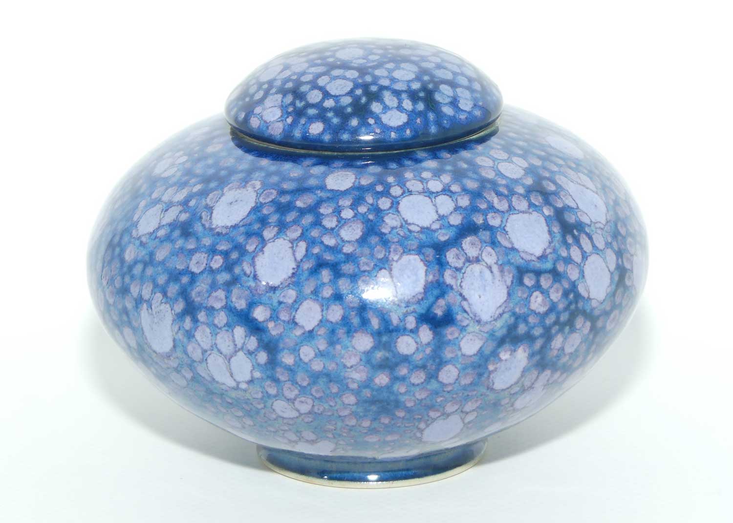 Roger Webb Australian Pottery | Blue Crystalline Glaze lidded jar