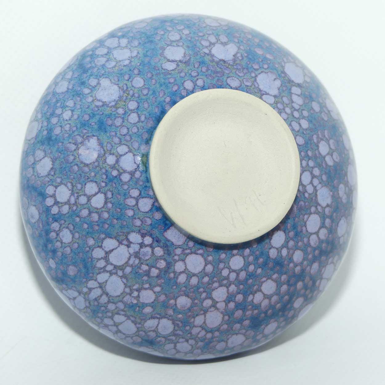 Roger Webb Australian Pottery | Blue Crystalline Glaze lidded jar