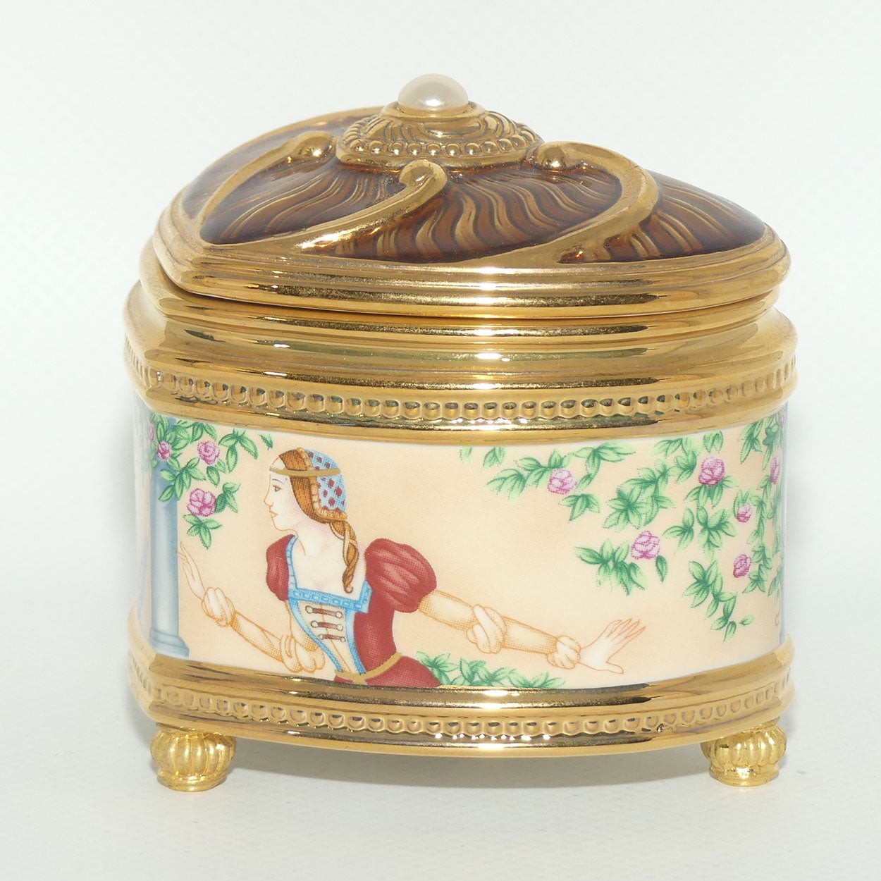 Franklin Mint | House of Faberge musical trinket box | Romeo and Juliet