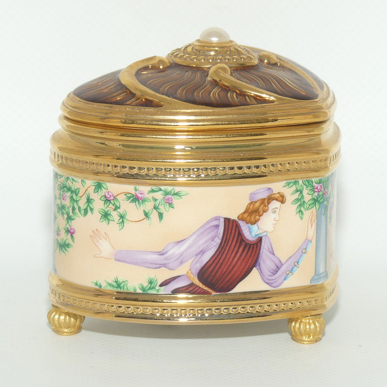 Franklin Mint | House of Faberge musical trinket box | Romeo and Juliet
