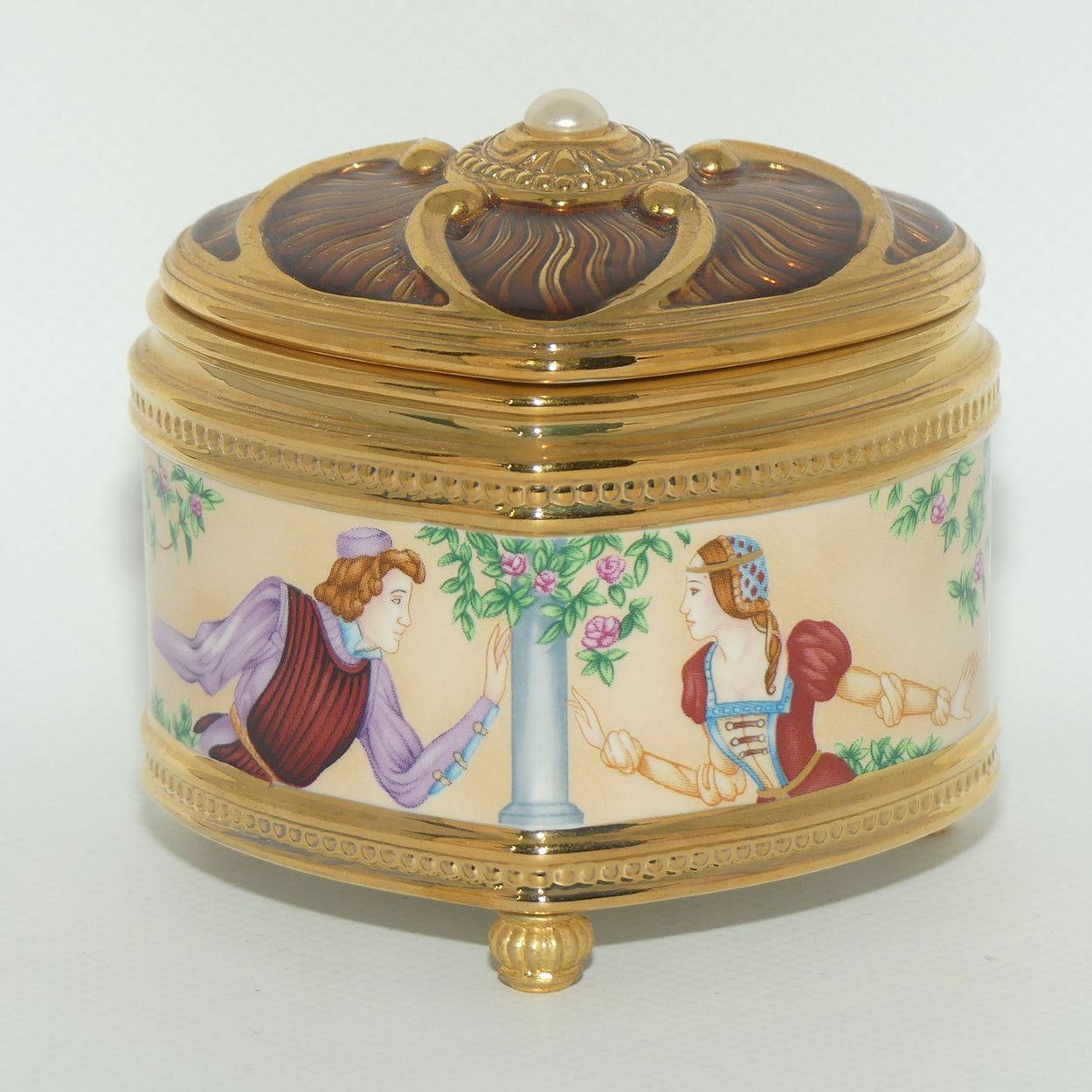 Franklin Mint | House of Faberge musical trinket box | Romeo and Juliet