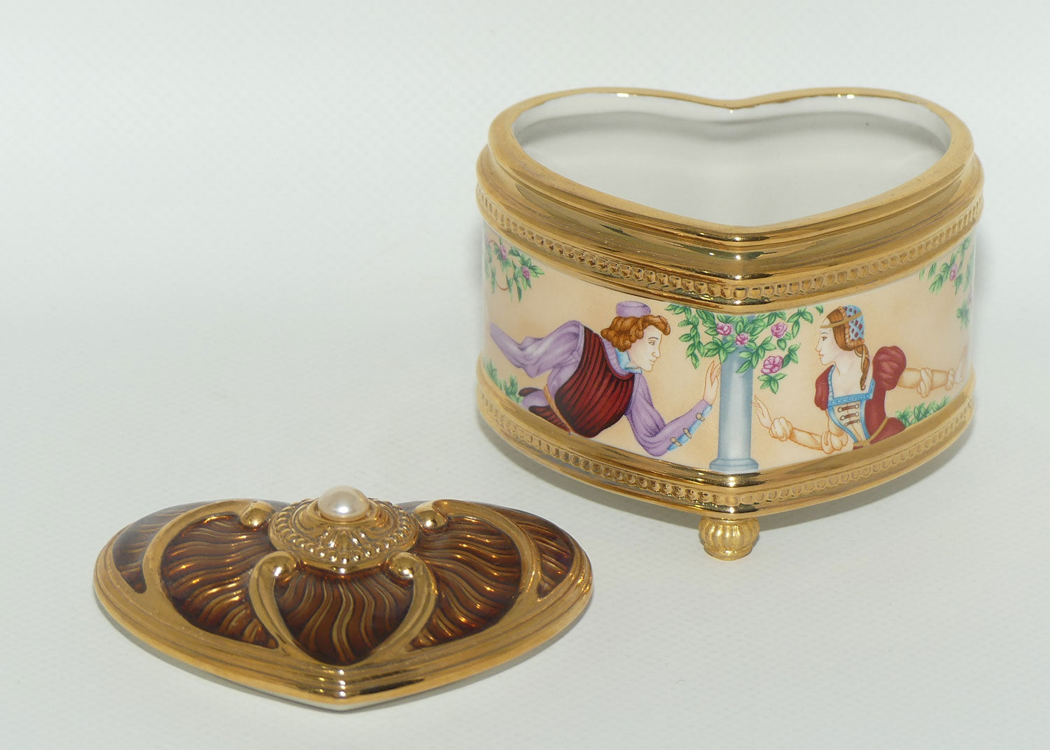 Franklin Mint | House of Faberge musical trinket box | Romeo and Juliet
