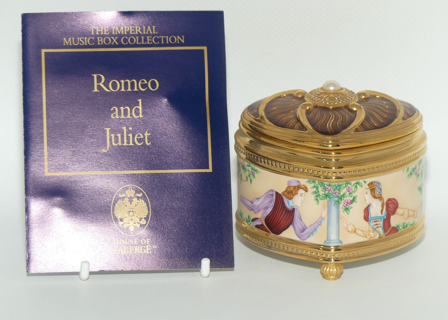 Franklin Mint | House of Faberge musical trinket box | Romeo and Juliet