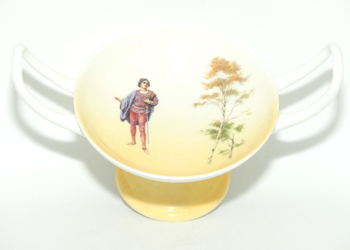 Royal Doulton Shakespearean Romeo twin handle comport