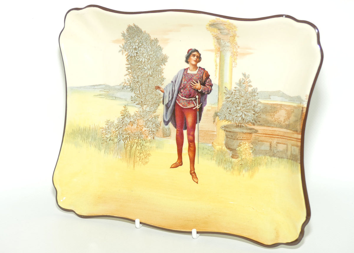 Royal Doulton Shakespearean Romeo rectangular tray D3596