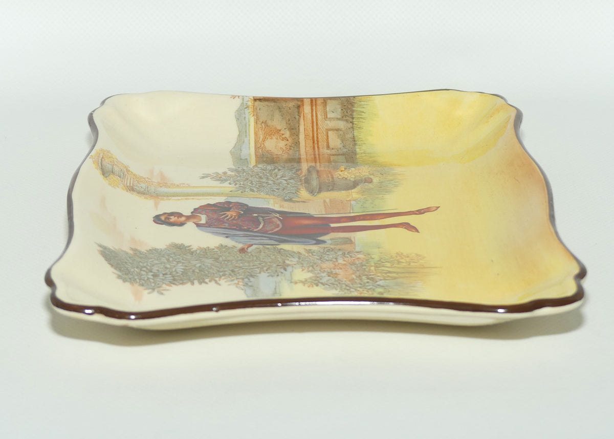 Royal Doulton Shakespearean Romeo rectangular tray D3596