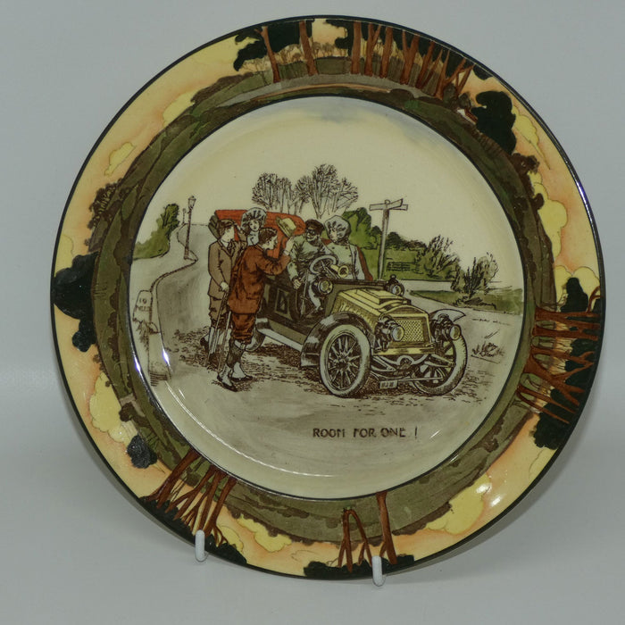 Royal Doulton Early Motoring plate D2406 Room for One! | Medium