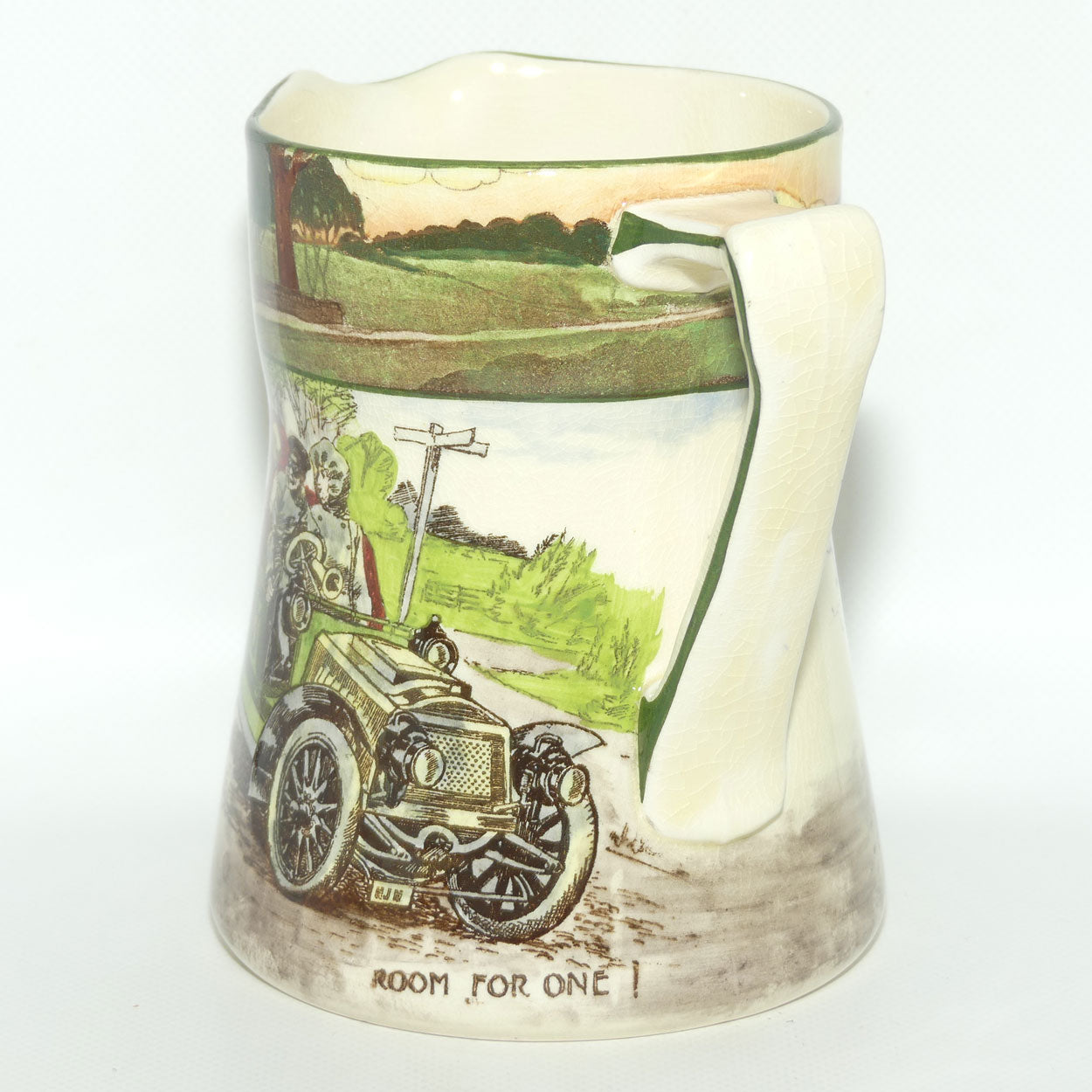 Royal Doulton Early Motoring Simon shape jug D2406 |  Room for One