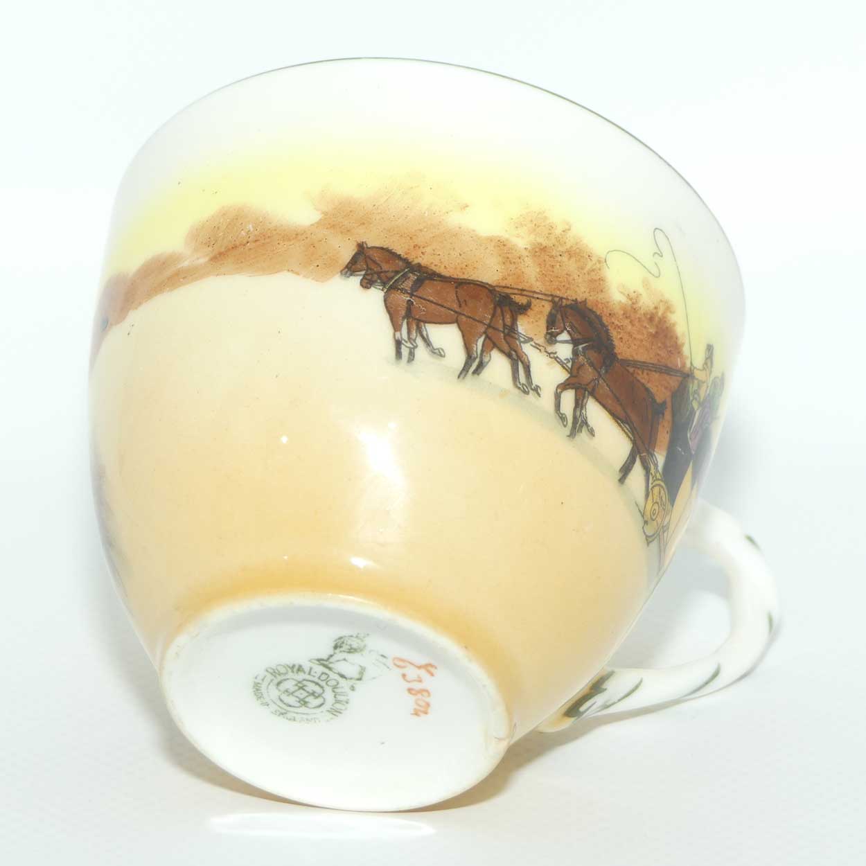 Royal Doulton Coaching Days Rope Twist handle trio E3804