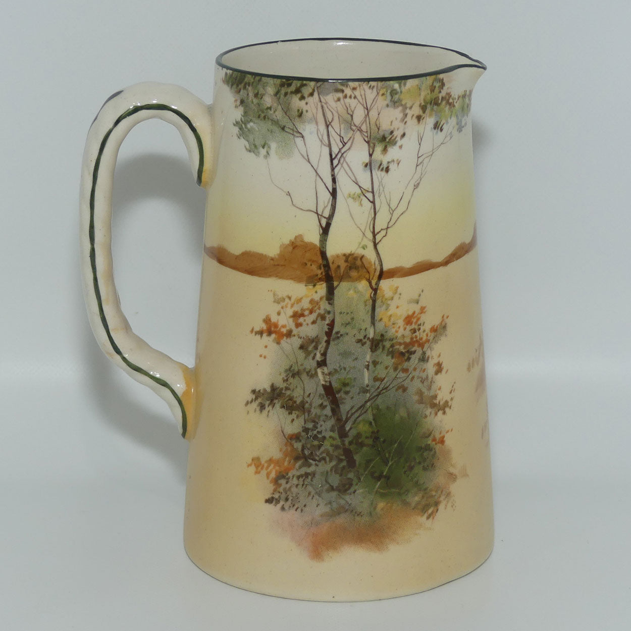 Royal Doulton Coaching Days large jug | Rope Twist handle D2716