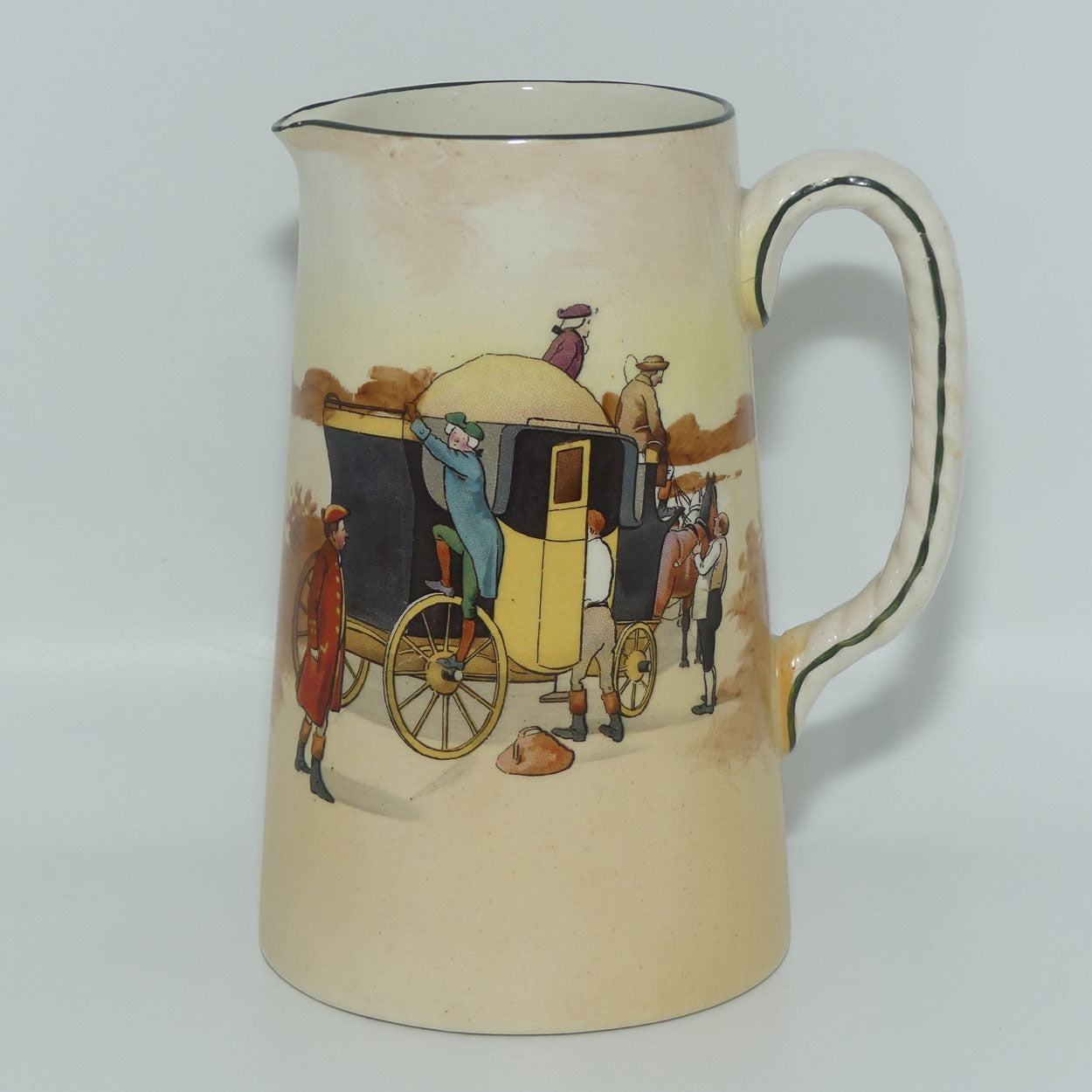 Royal Doulton Coaching Days large jug | Rope Twist handle D2716