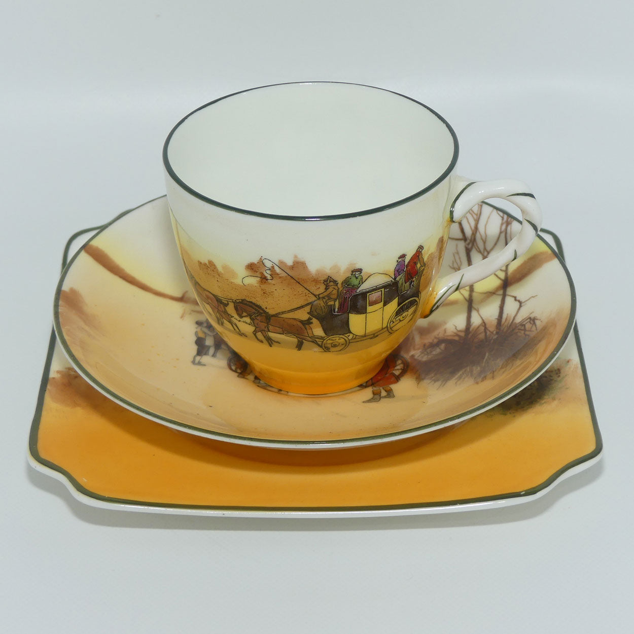 Royal Doulton Coaching Days Rope twist handle trio | E3804