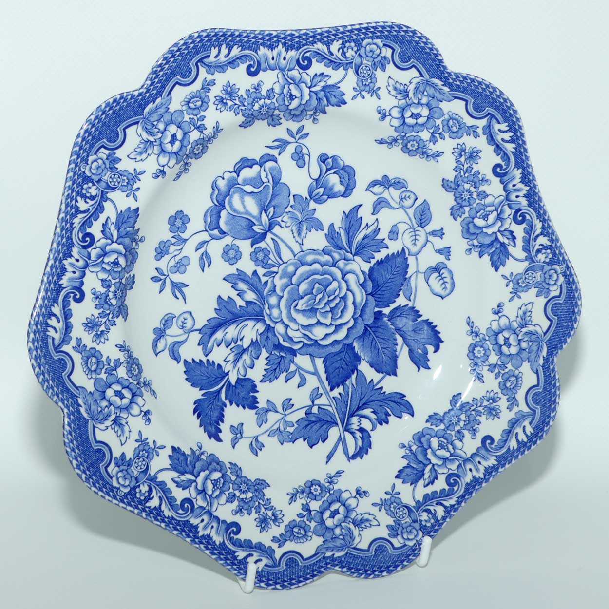 Spode Blue Room Garden Collection | British Flowers ROSA plate | Australian Ltd Ed | 24cm