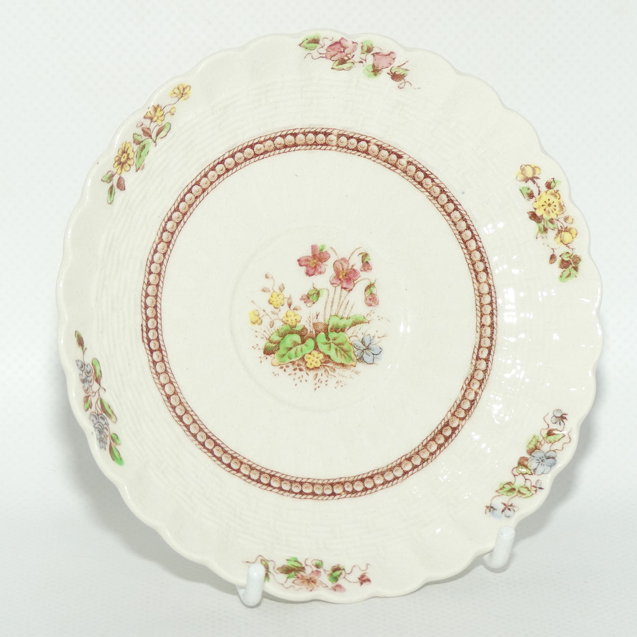 Copeland Spode Rosalie pattern demi tasse coffe duo | #1
