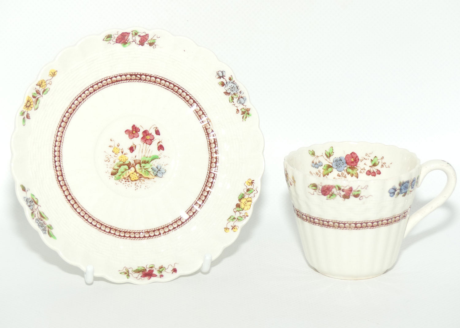 Copeland Spode Rosalie pattern demi tasse coffe duo | #2